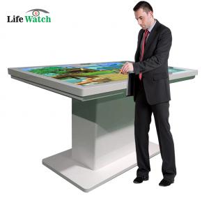 75-inch Smart Interactive Touch LCD Table with Wireless Charging Station
