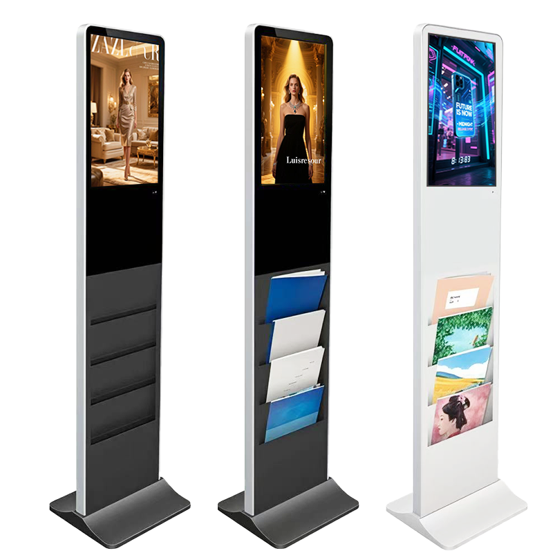 27-inch Magazine Newspaper Floor Upstanding LCD Kiosk